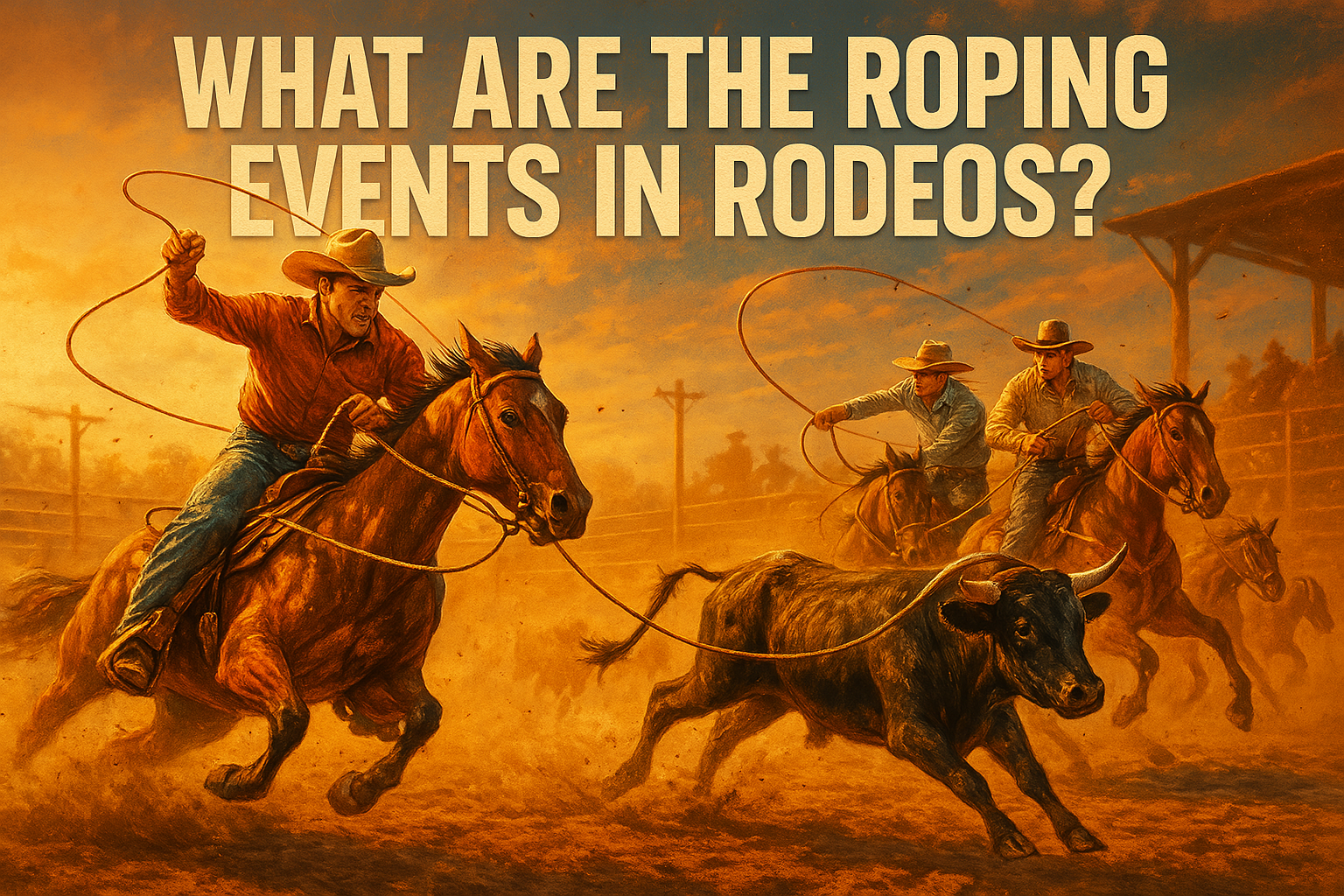 What Are the Roping Events in Rodeos?
