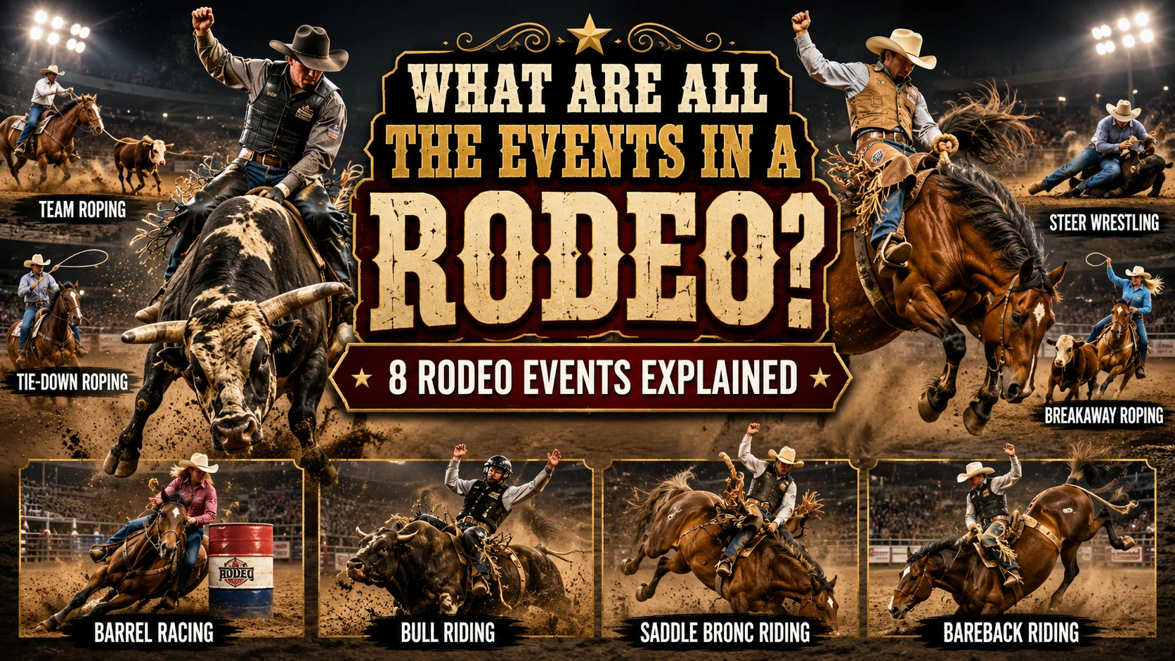What Are All The Events In A Rodeo? 8 Rodeo Events Explained 2 What Are All The Events In A Rodeo?