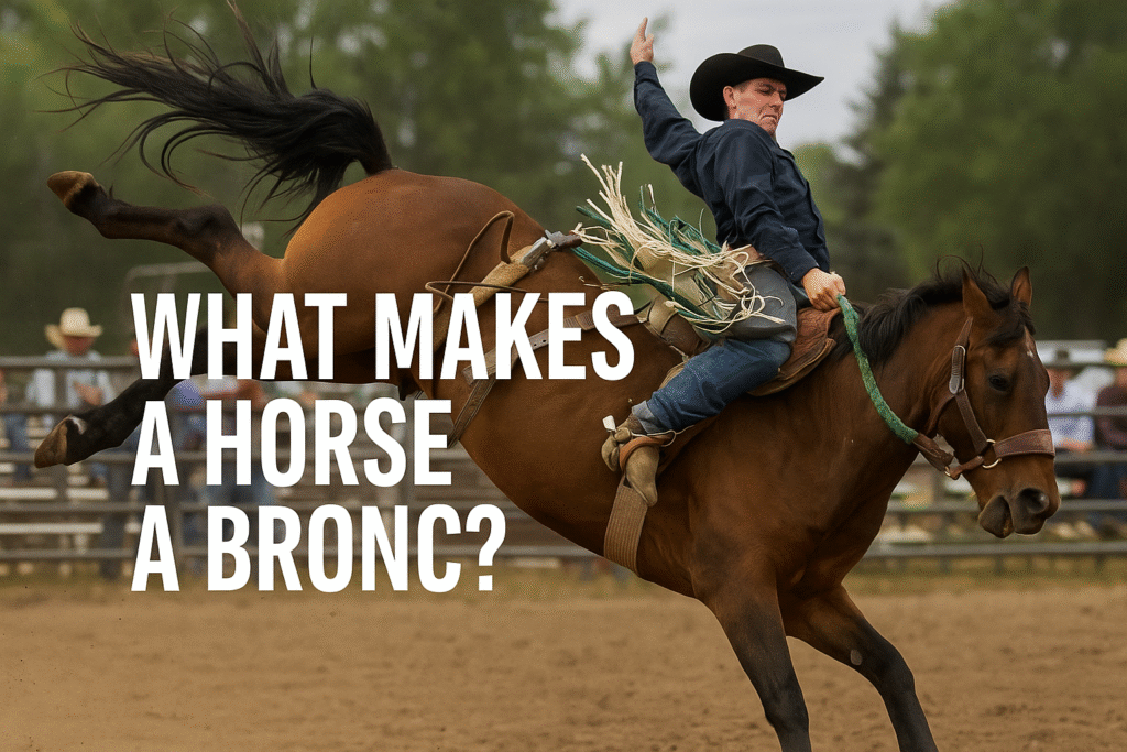 What Makes A Horse A Bronc?