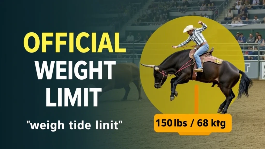What is the weight limit for a bull rider?