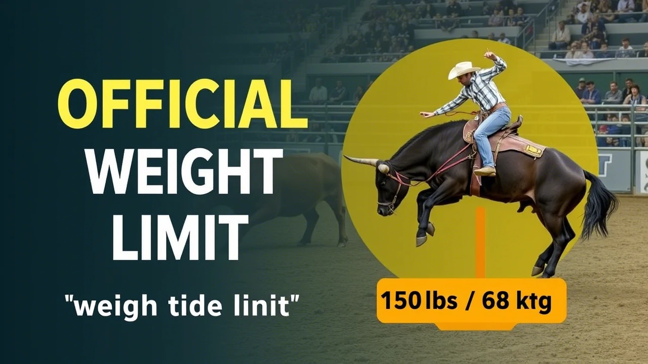 What is the weight limit for a bull rider?