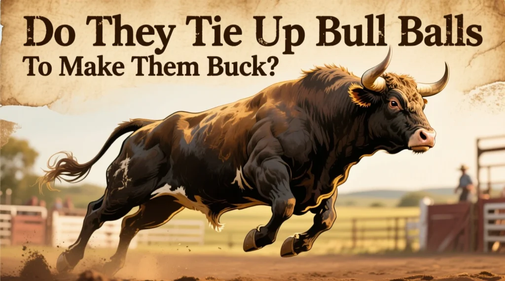 Do They Tie Up Bull Balls To Make Them Buck?