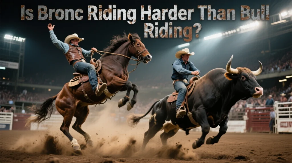 Is Bronc Riding Harder Than Bull Riding?